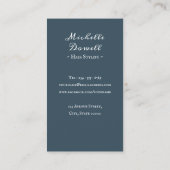 Romantische rustikale Blumenkarte Visitenkarte (Rückseite)