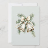 Romantische Rustikale, grüne Goldbrunnenkleidung Einladung (Rückseite)