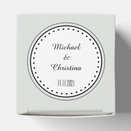 Romantische, rustikale Hochzeit Geschenkschachtel (Oben)