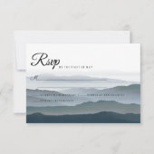 Romantische Rustikale Hochzeit RSVP (Vorderseite)