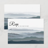 Romantische Rustikale Hochzeit RSVP Karte (Vorne/Hinten)