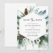 Romantische Rustikale Hochzeit Save The Date (Vorne/Hinten)