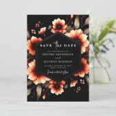 Romantische Rustikale Hochzeit Save The Date (Stehend Vorderseite)