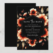 Romantische Rustikale Hochzeit Save The Date (Vorne/Hinten)