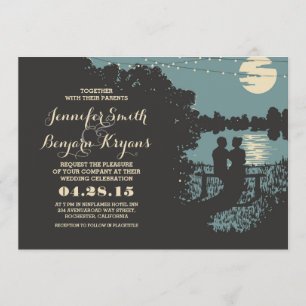 Romantische Saitenlichter Einladung