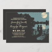 Romantische Saitenlichter im Freien Einladung (Vorne/Hinten)