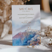 Romantische Santorini Griechenland Save the Date K Einladung