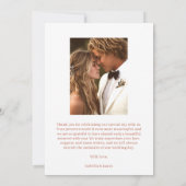 Romantische Save The Date Dankeskarten (Rückseite)