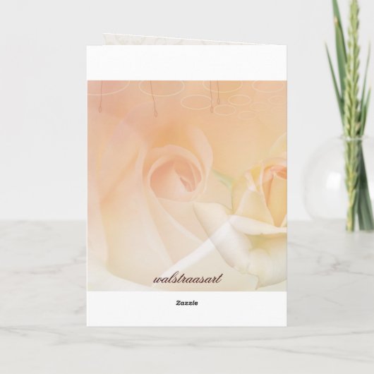 Romantische Save the Date mit Text Ankündigung (Rückseite)