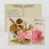 Romantische Save the Date Postkarten (Vorne/Hinten)