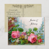 Romantische Save the Date Postkarten (Vorne/Hinten)