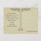 Romantische Save the Date Postkarten (Rückseite)