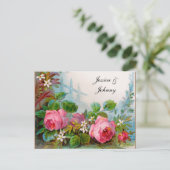 Romantische Save the Date Postkarten (Stehend Vorderseite)