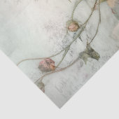 ROMANTISCHE SCHABBAUMUSTER ROSE DECOUPAY SEIDENPAPIER (Ausschnitt)