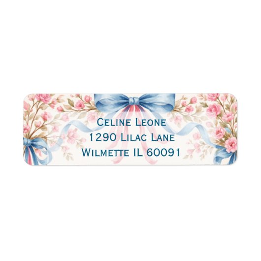Romantische Schleifen und Blumen (Vorne)