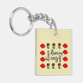 Romantische Schlüsselkette Schlüsselanhänger (Vorderseite links)