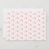 Romantische Schmetterlinge Rosa Save the Dates (Rückseite)