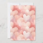 Romantische Schokolade Strawberry Hearts Brautpart Einladung (Rückseite)