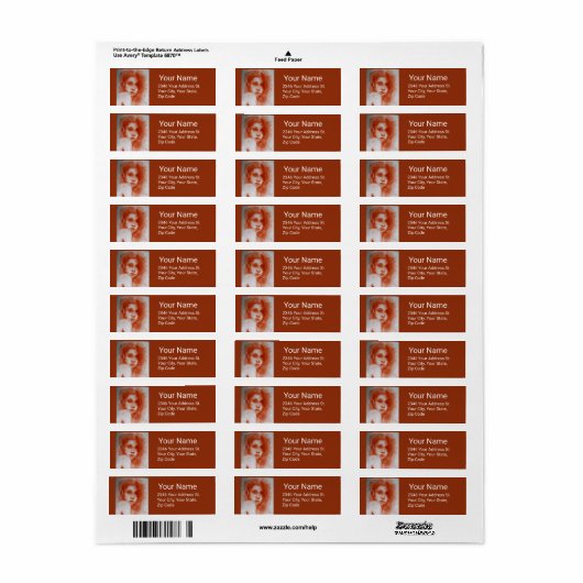 ROMANTISCHE SCHÖNHEIT / Frauenportrait in Sepia Br (Vorne)