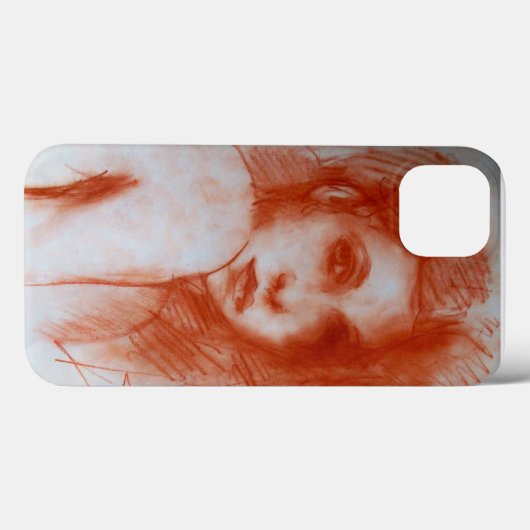 ROMANTISCHE SCHÖNHEIT / Frauenportrait in Sepia Br Case-Mate iPhone Hülle (Rückseite (Horizontal))