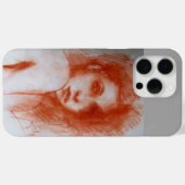 ROMANTISCHE SCHÖNHEIT / Frauenportrait in Sepia Br Case-Mate iPhone Hülle (Rückseite (Horizontal))