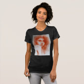 ROMANTISCHE SCHÖNHEIT / Frauenportrait in Sepia Br T-Shirt (Vorne ganz)