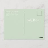 Romantische Schrift | Kalligrafie Save the Date Postkarte (Rückseite)