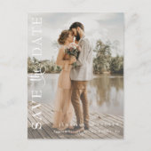 Romantische Schrift | Kalligrafie Save the Date Postkarte (Vorderseite)