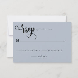 Romantische Schrift | Kalligraphische Hochzeit RSVP Karte
