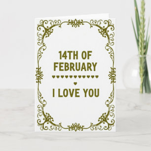 Romantische Schriftrolle 'Ich liebe dich'-Karte Karte