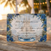 Romantische Schwäne Haupttreppe Märchenwelt RSVP Karte