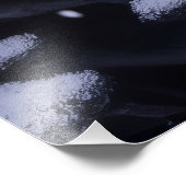 Romantische Schwäne im Winterwunderland Fotodruck (Ecke)