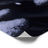 Romantische Schwäne im Winterwunderland Poster (Ecke)