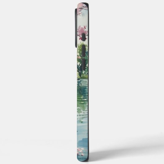 Romantische Schwäne Liebe Case-Mate iPhone Hülle (Rückseite / Links)