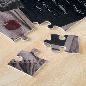 Romantische Schwangerschaftsankündigung mit Rose & Puzzle (Seite)