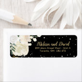 Romantische Schwarz-Gold-Winter-Hochzeit (Insitu)