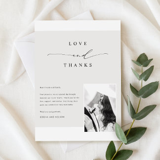 Romantische Schwarz-Weiß-Foto-Hochzeit Einladung
