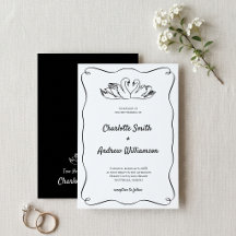 Romantische Schwarz-Weiß-Schwan-Hochzeit