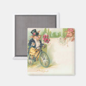 Romantische Schweine Magnet (Vorderseite/Rückseite)