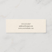 Romantische Script-Abschluss-Ankündigung Name-Kart Telefonnummerkarte (Rückseite)