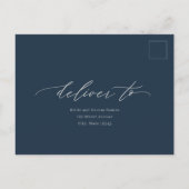Romantische Script-bearbeitbare UAWG-Antwortkarte Postkarte (Rückseite)