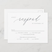 Romantische Script-bearbeitbare UAWG-Antwortkarte Postkarte (Vorne/Hinten)