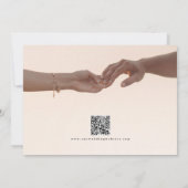 Romantische Script Calligrafy Add Foto Wedding Save The Date (Rückseite)