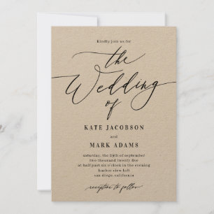 Romantische Script EDITABLE FARBE Hochzeit Einladu Dankeskarte