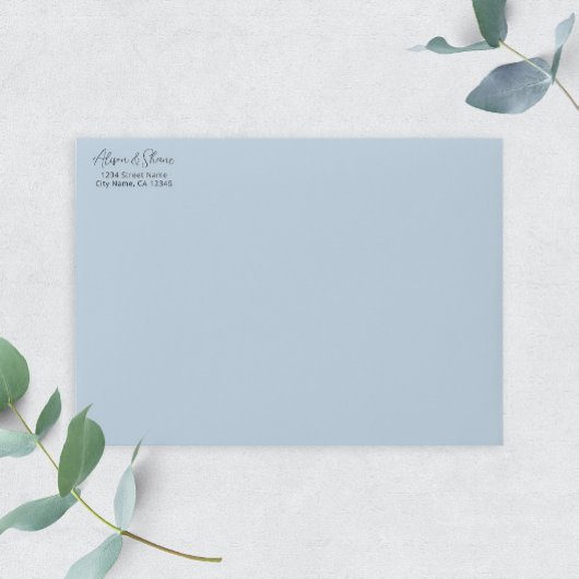 Romantische Script Wedding Rücksendeadresse Permastempel