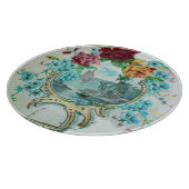 Romantische Seascape ROMANTİCA, Blumen, Rose Schneidebrett (Ecke)