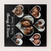 Romantische Sechs-Fotovorlage Puzzle (Horizontal)