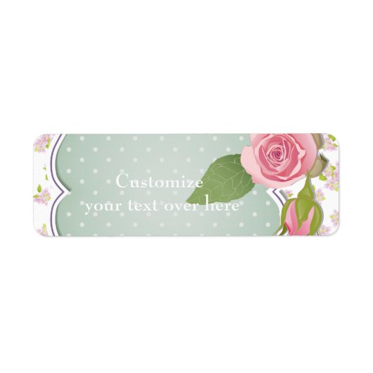 Romantische Shabby Chic-Adresslisten (Vorne)