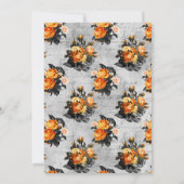 Romantische Shabby-Chic Gothic Floral Einladung (Rückseite)