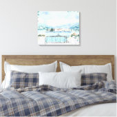 Romantische Sicht auf den Comer See Leinwanddruck (Insitu (Schlafzimmer))